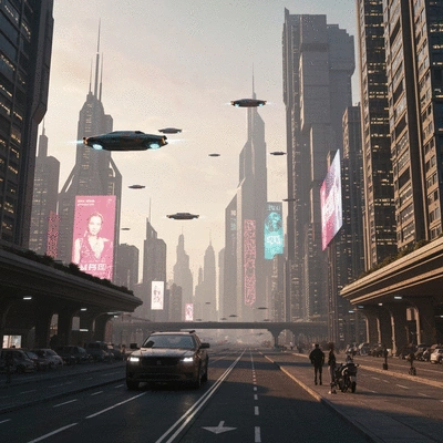 AI-powered website interface on a laptop screen with a user interacting, sleek and modern design, bright office background